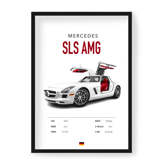 Plakat Mercedes SLS AMG