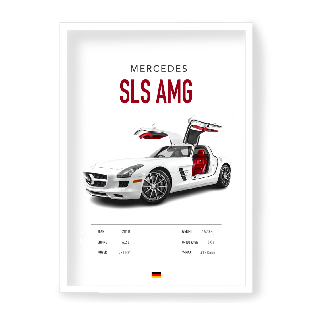 Plakat Mercedes SLS AMG