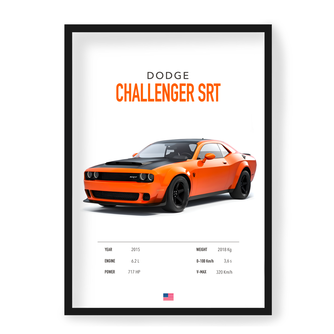 Plakat Dodge Challenger SRT