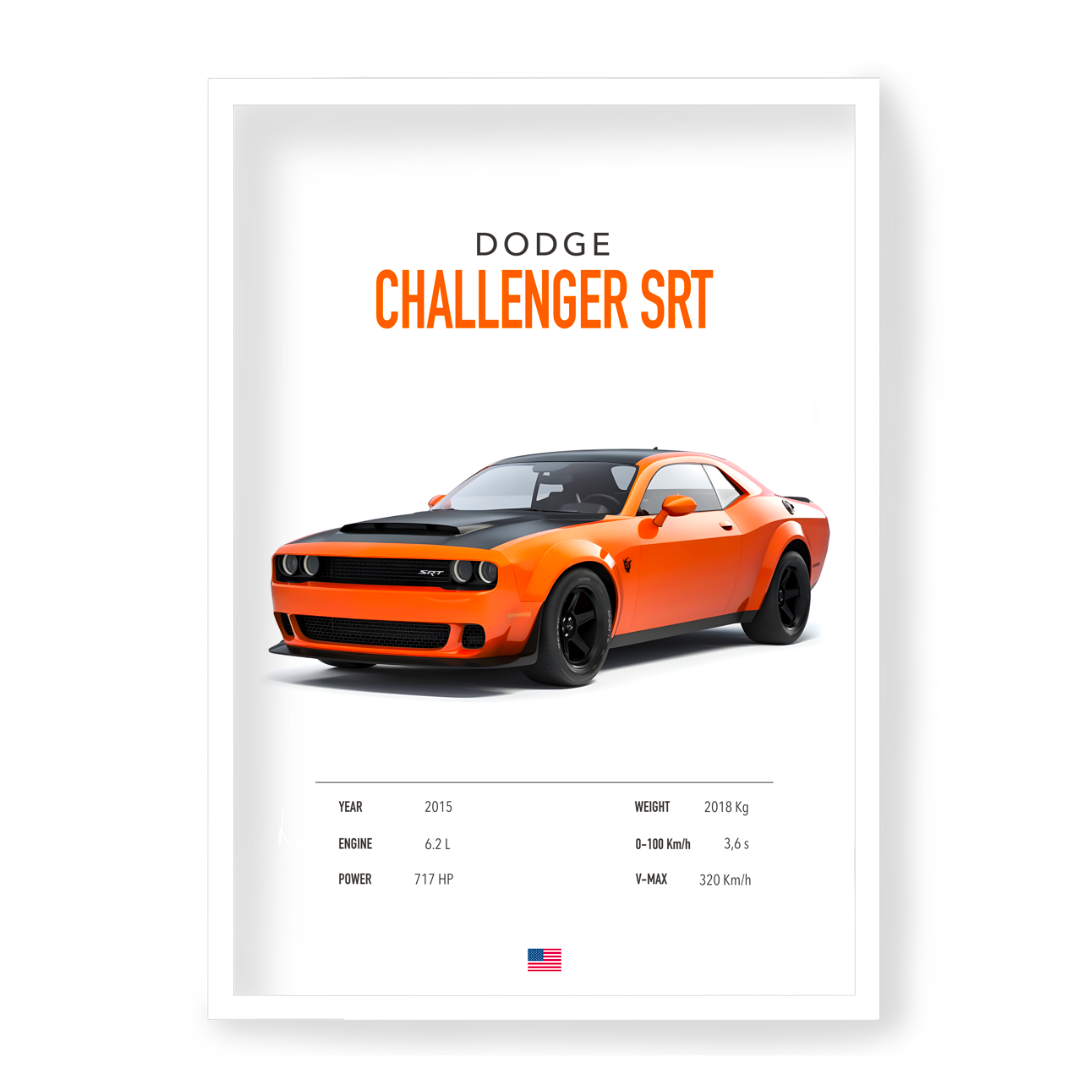 Plakat Dodge Challenger SRT