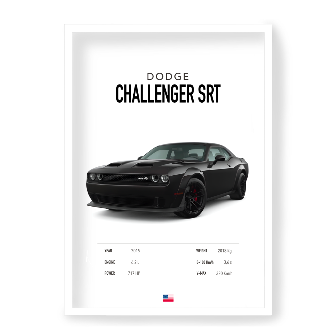 Plakat Dodge Challenger SRT