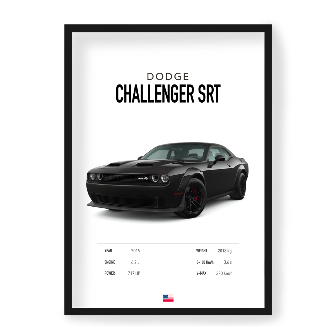 Plakat Dodge Challenger SRT