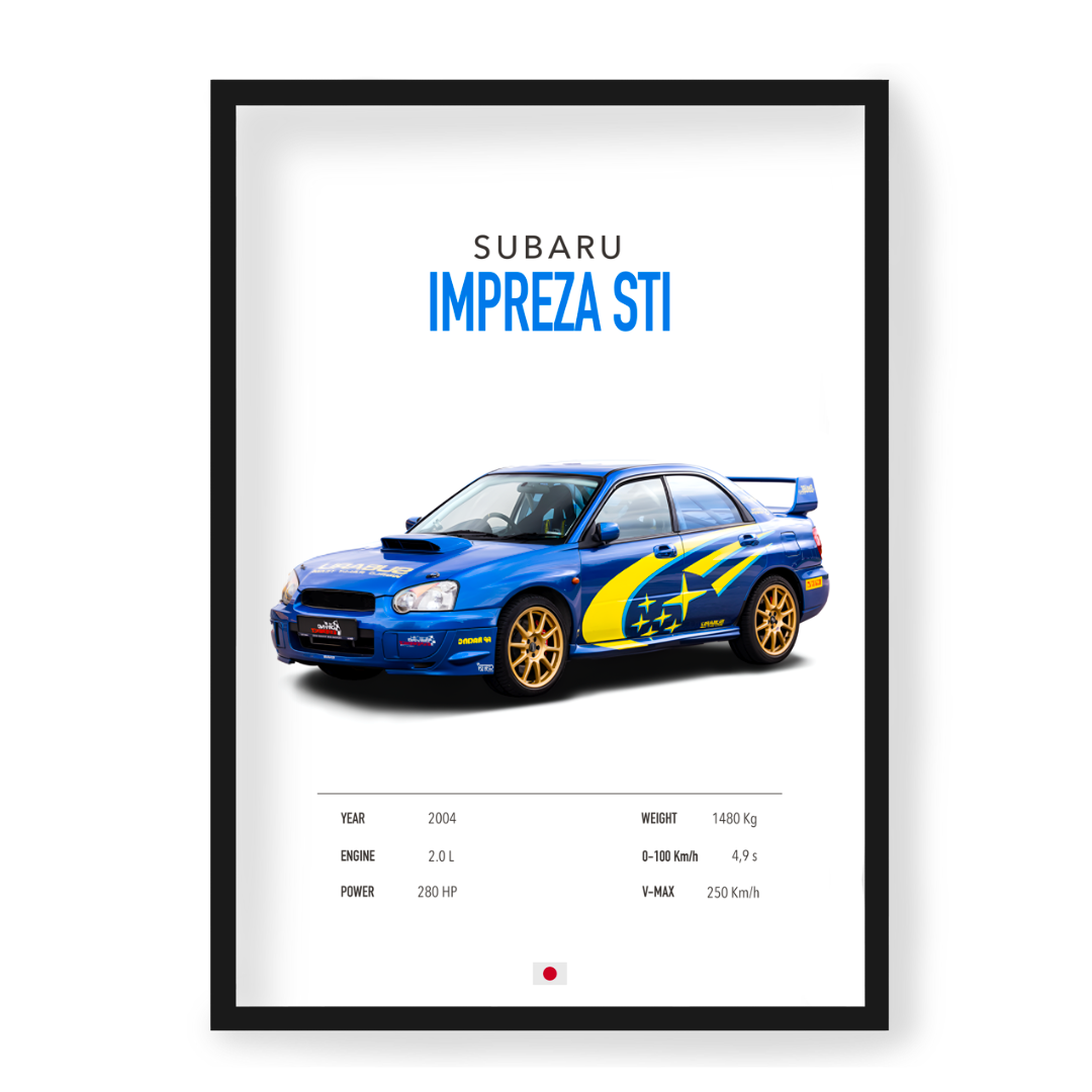 Plakat Subaru Impreza STI