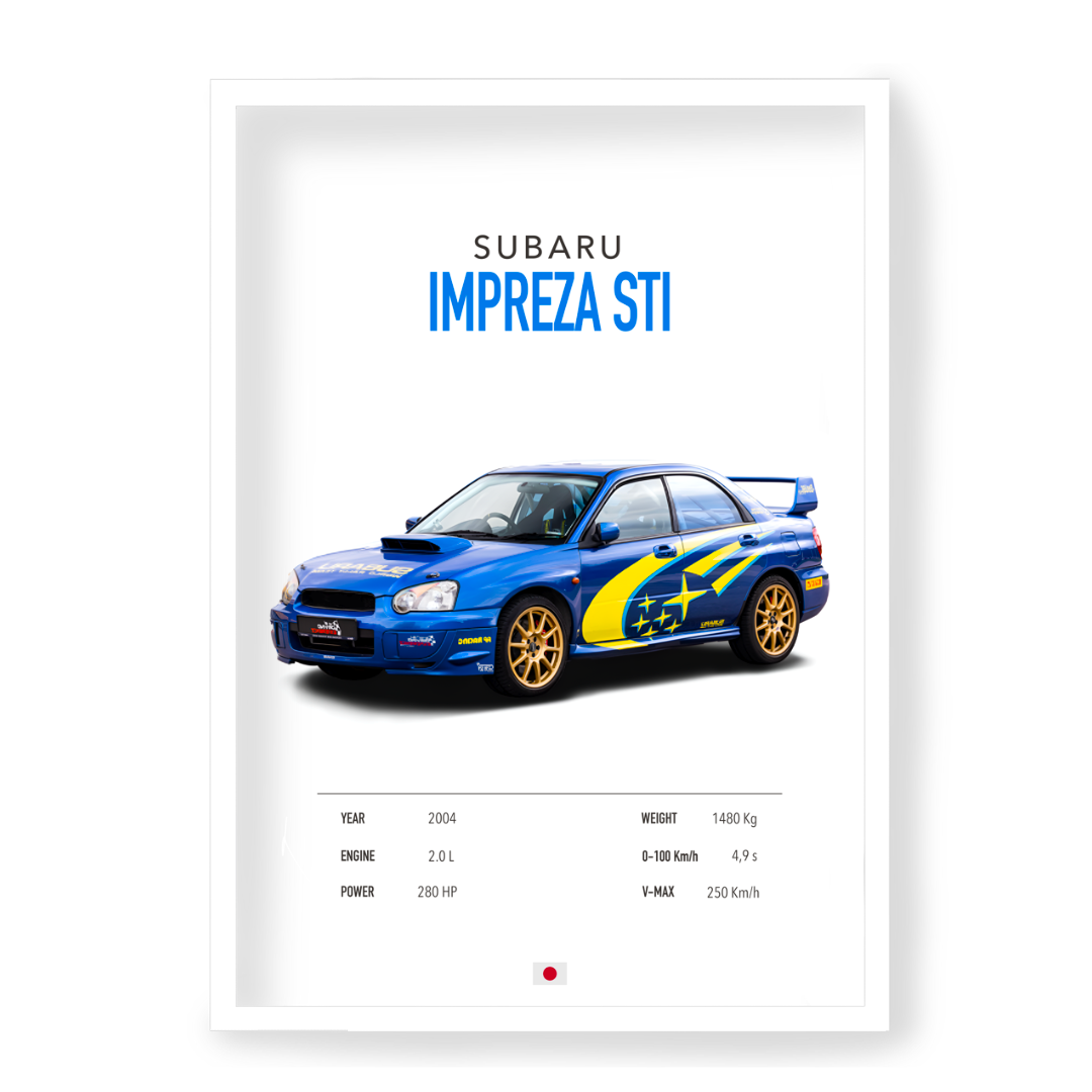 Plakat Subaru Impreza STI