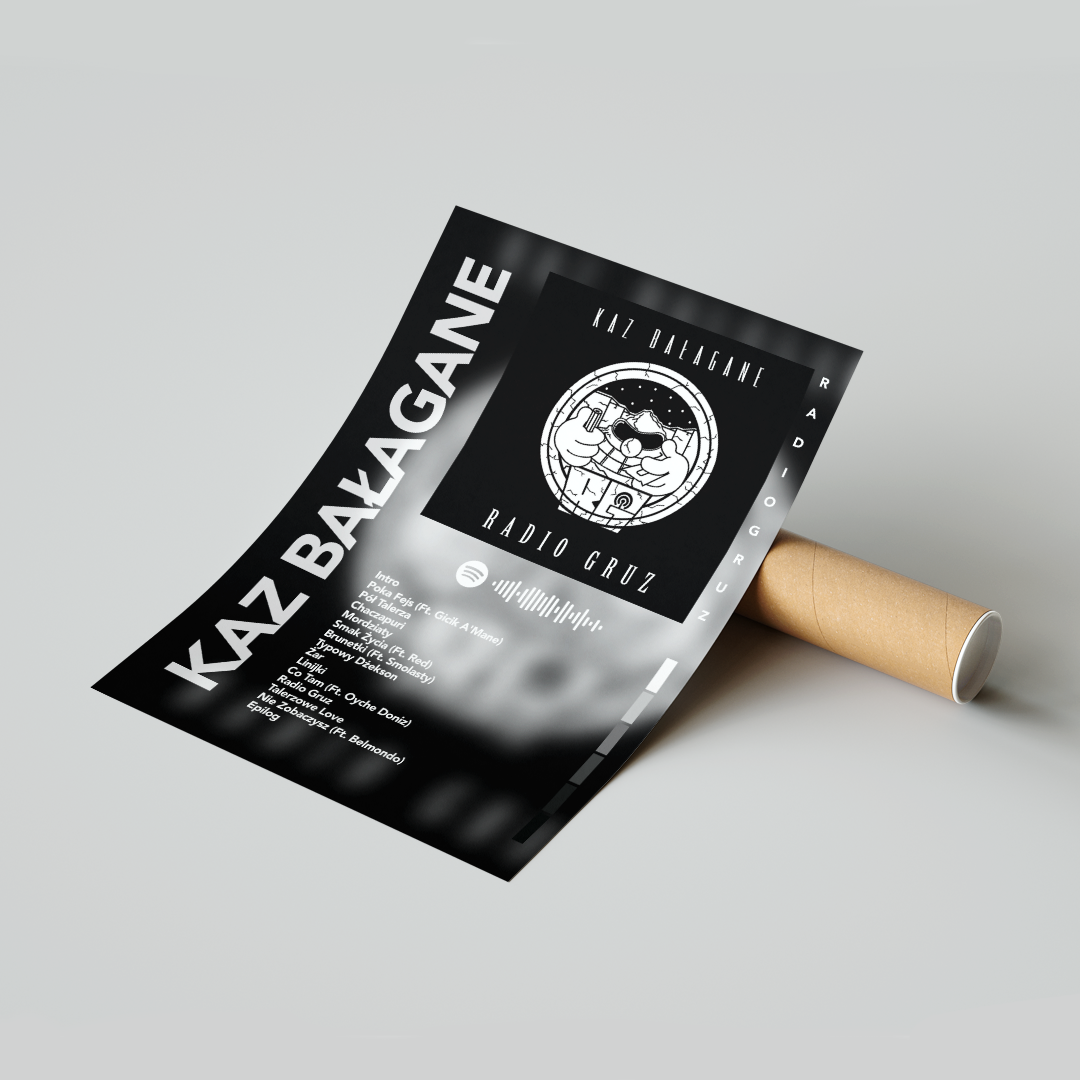 Plakat Kaz Bałagane Radio Gruz