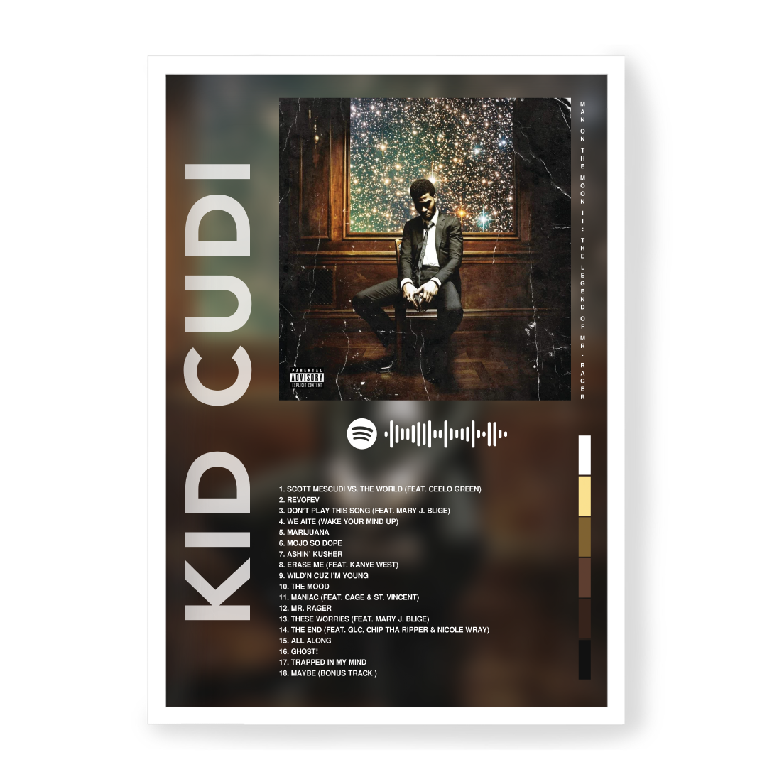 Plakat Kid Cudi Man on the Moon II: The Legend of Mr. Rager