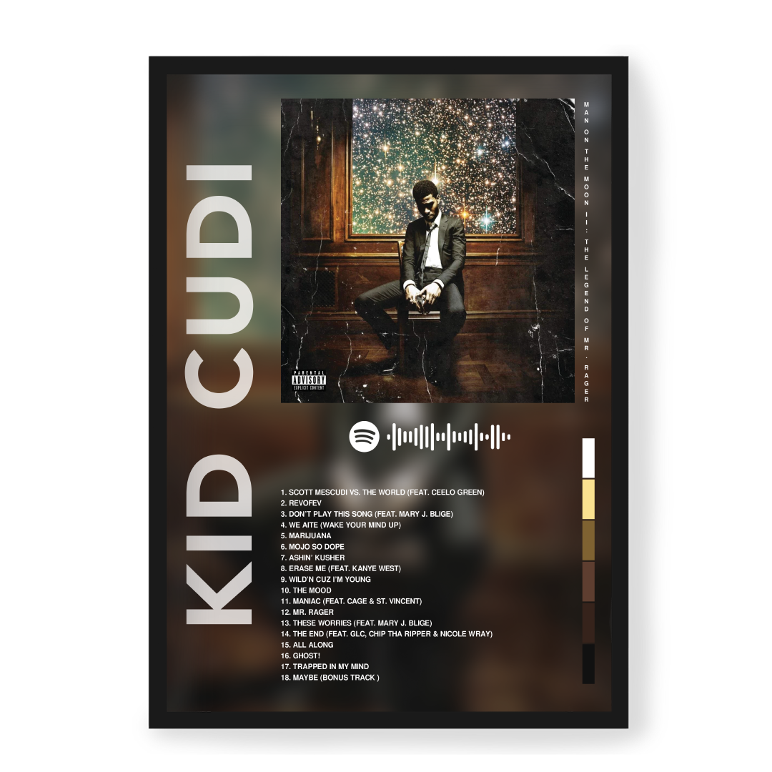 Plakat Kid Cudi Man on the Moon II: The Legend of Mr. Rager