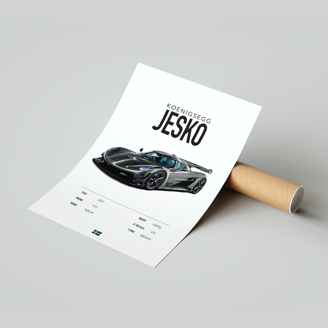 Plakat Koenigsegg Jesko