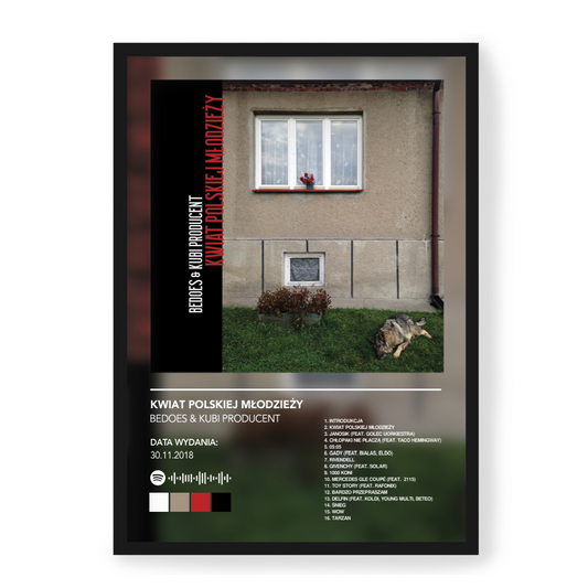 Plakat Bedoes & Kubi Producent Kwiat Polskiej Młodzieży