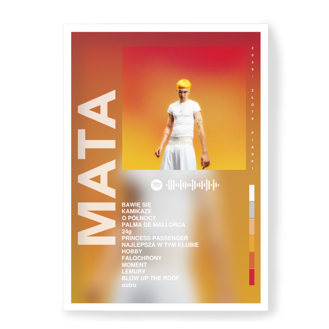 Plakat Mata 2039: ZŁOTE PIASKI — Biały