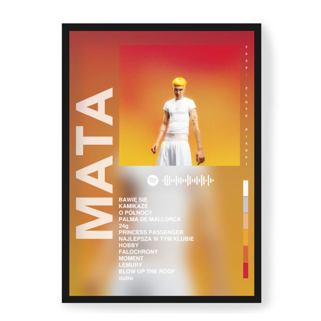 Plakat Mata 2039: ZŁOTE PIASKI — Czarny