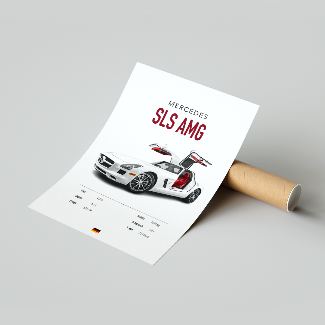 Plakat Mercedes SLS AMG