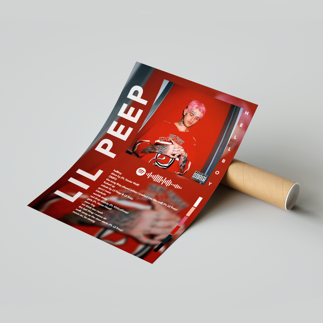 Plakat Lil Peep Hellboy