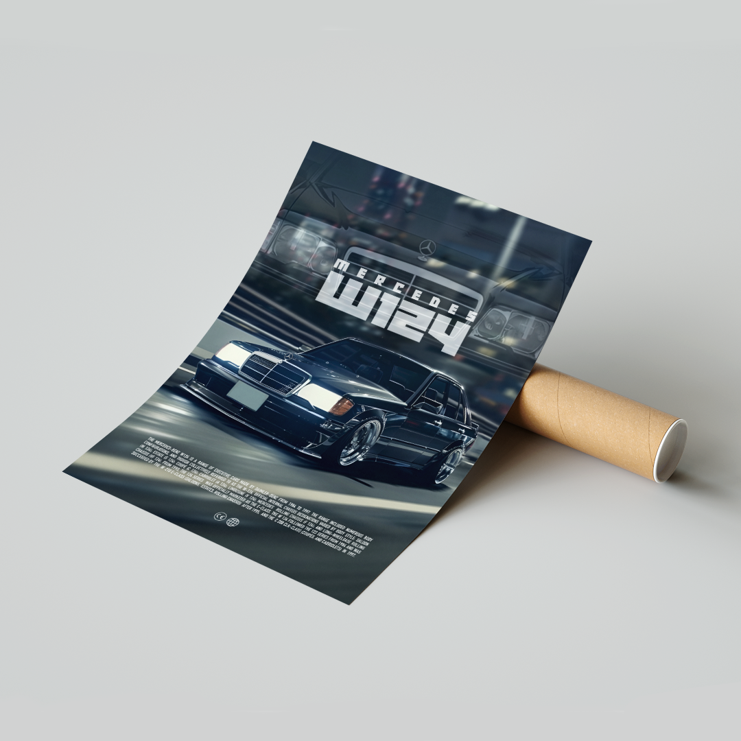 Plakat Mercedes W124