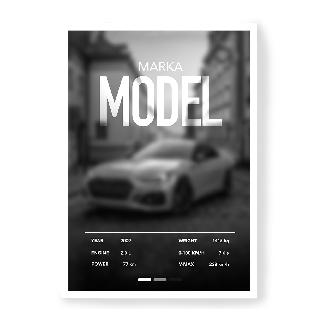 Plakat Własny Samochód