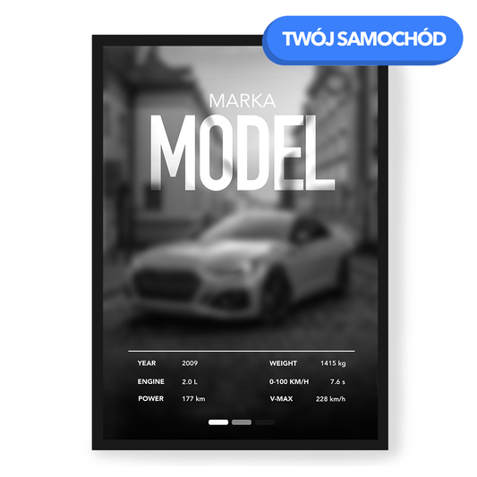 Plakat Własny Samochód