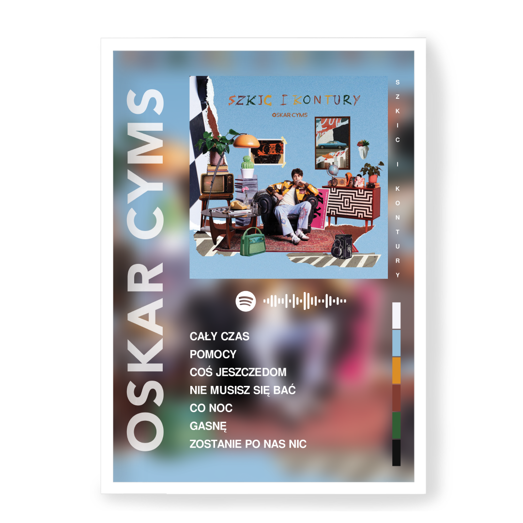 Plakat Oskar Cyms Szkic i Kontury