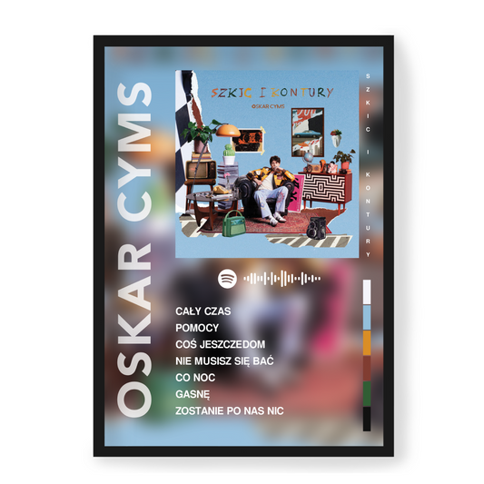 Plakat Oskar Cyms Szkic i Kontury
