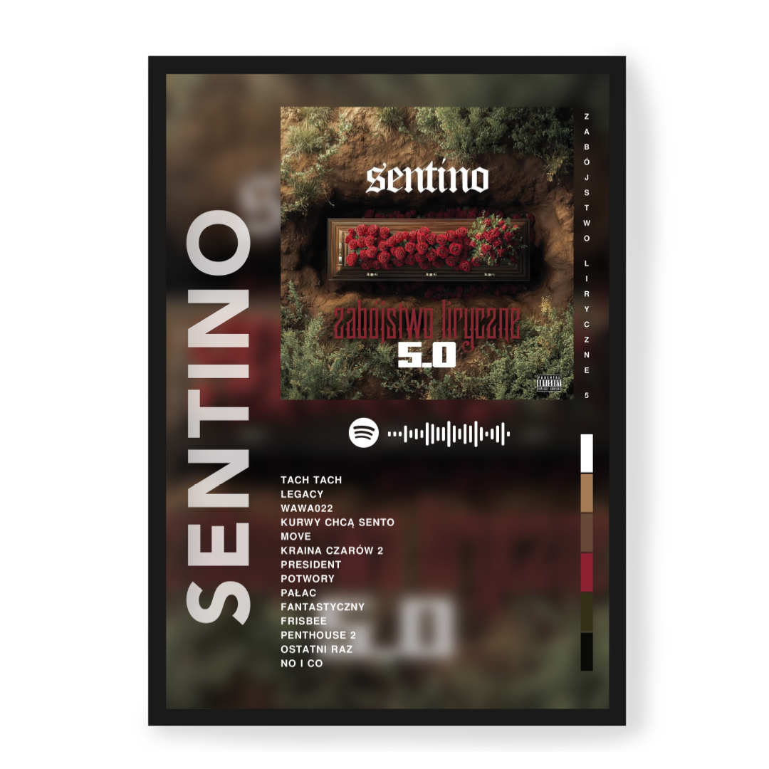 Plakat Sentino Zabójstwo Liryczne 5
