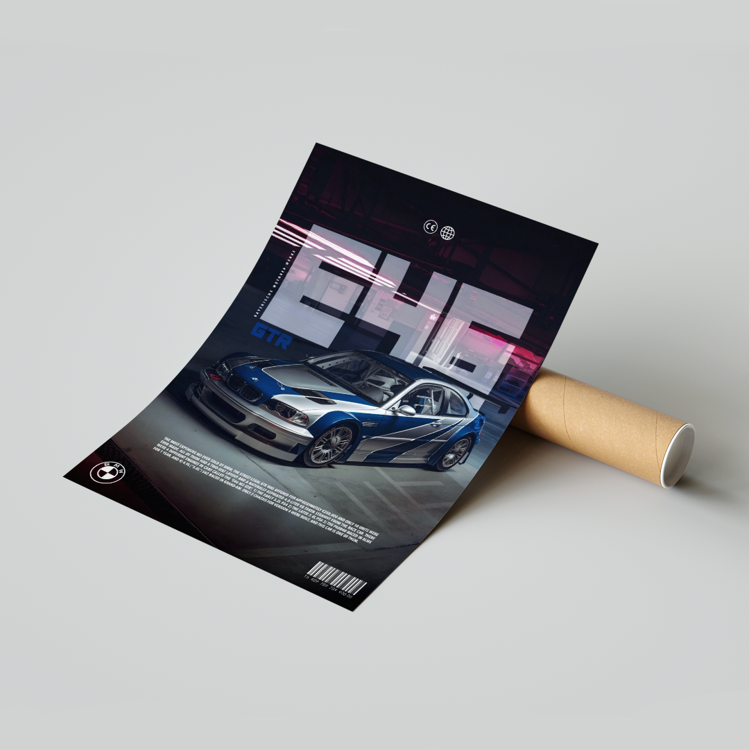Plakat BMW E46 GTR
