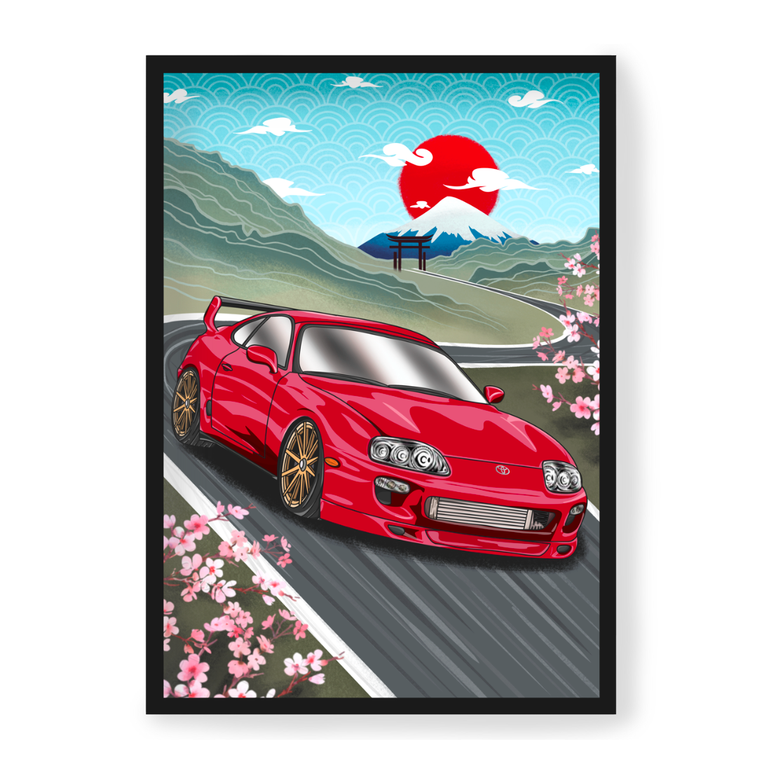 Plakat Toyota Supra MK4