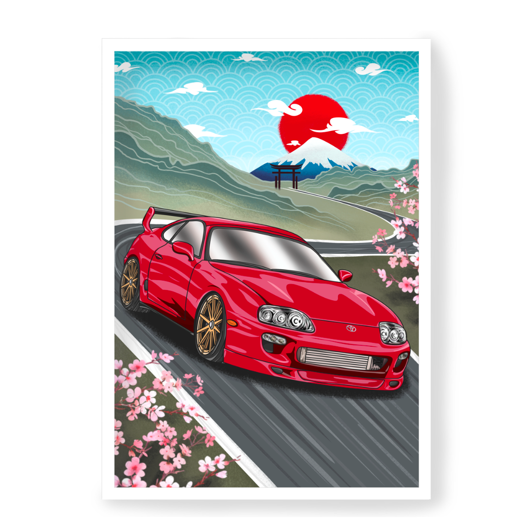 Plakat Toyota Supra MK4