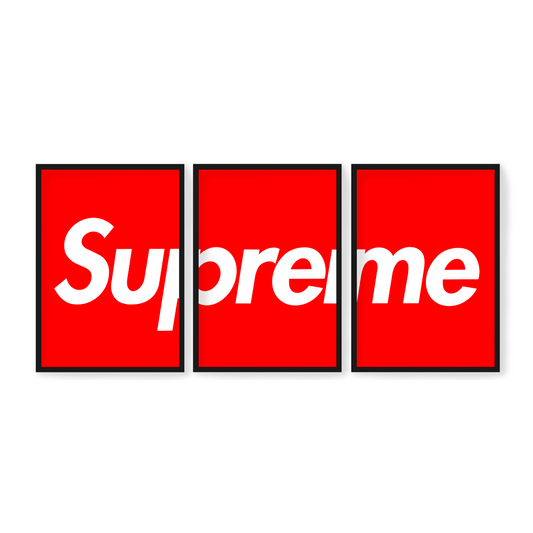 SUPREME Box Logo (x3)
