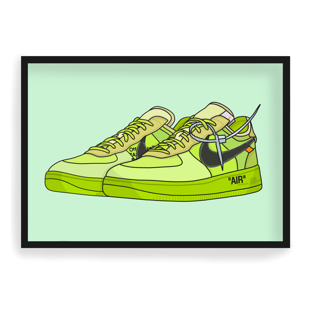Image of Nike Air Force 1 x Off white volt