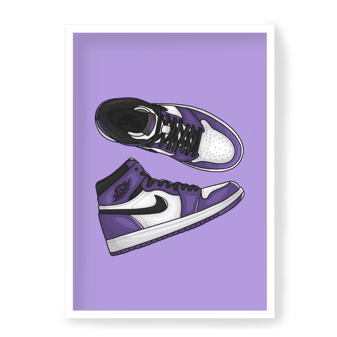 Plakat Air Jordan 1 High Court Purple