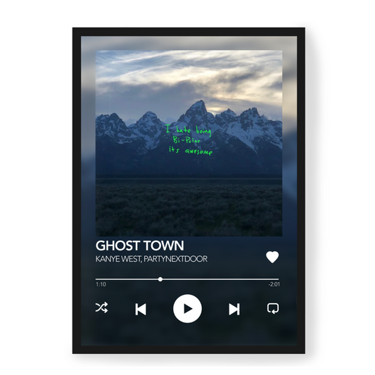Plakat Kanye West Ghost Town