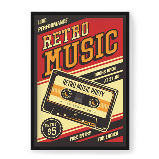 Plakat Retro Music