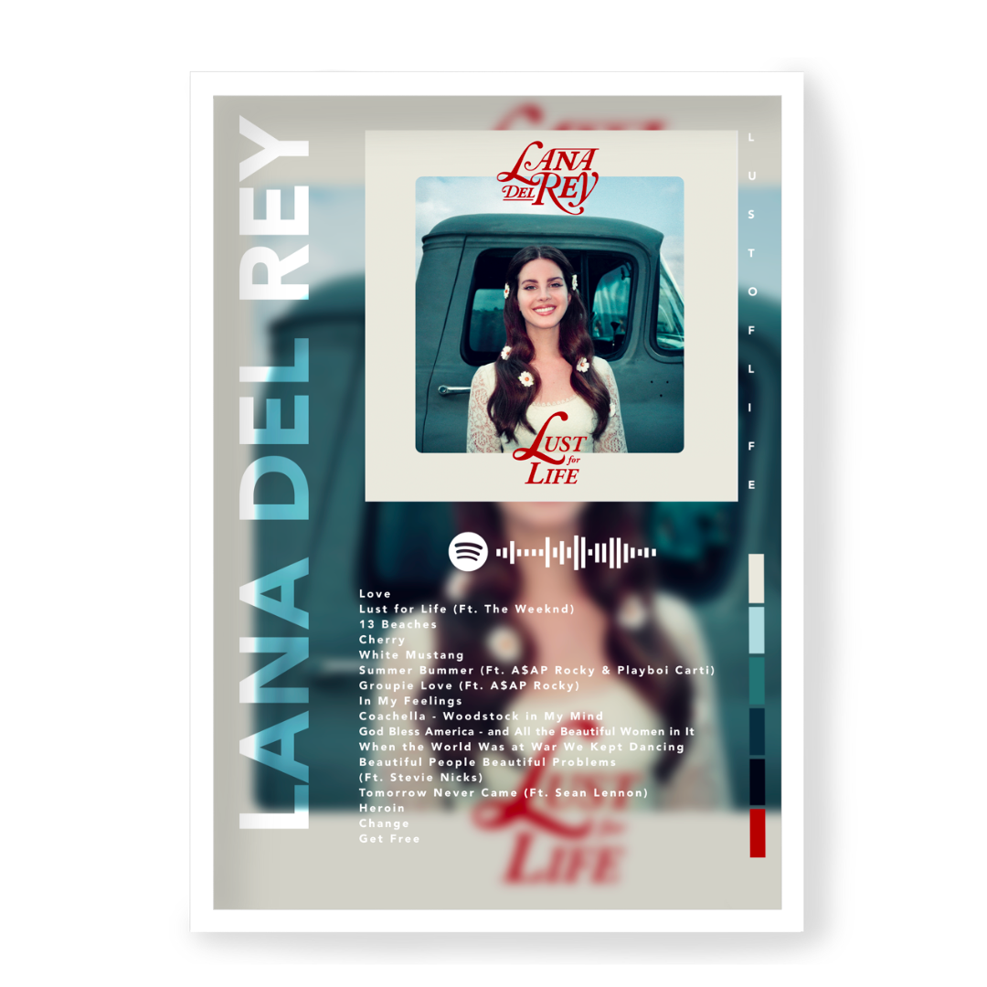 Plakat Lana Del Rey Lust Of Life